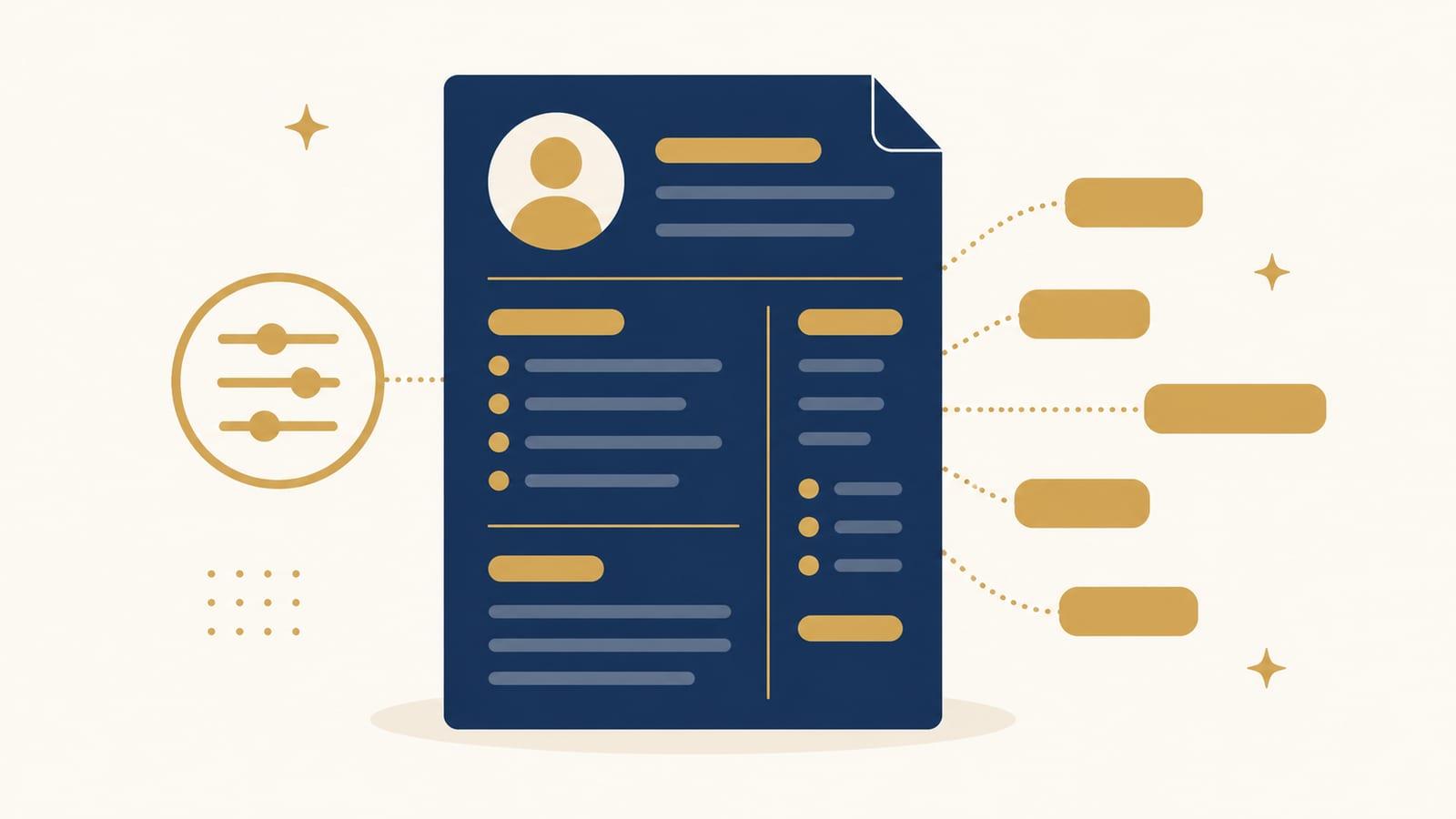 Tailored CV illustration