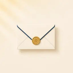 Email seal brand illustration
